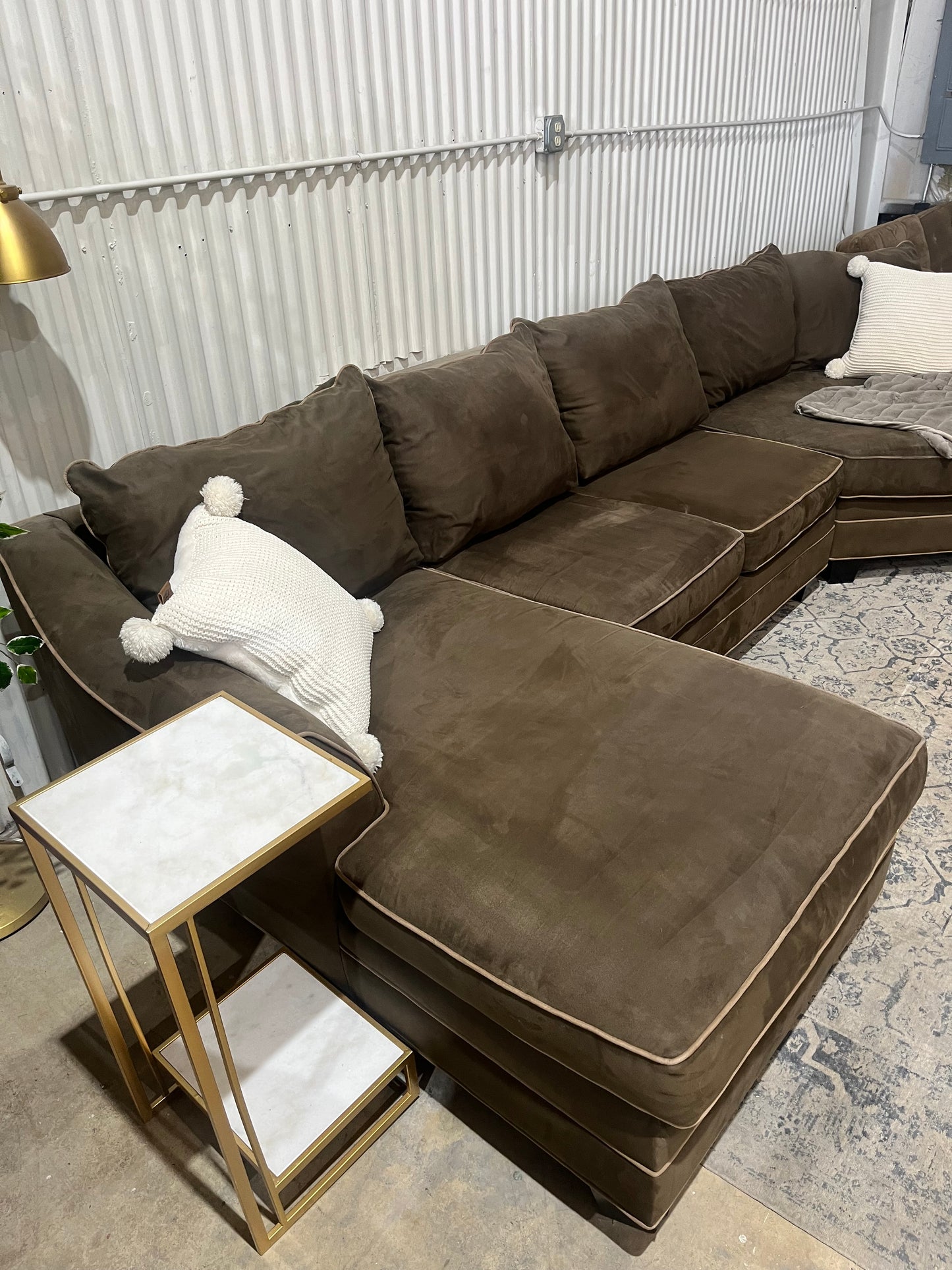 Cuddle Corner Sectional with Chaise Lounge