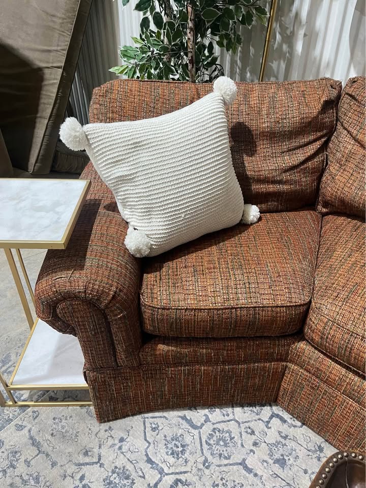 Houndstooth Cuddle Corner Sectional Sofa - 2 Piece