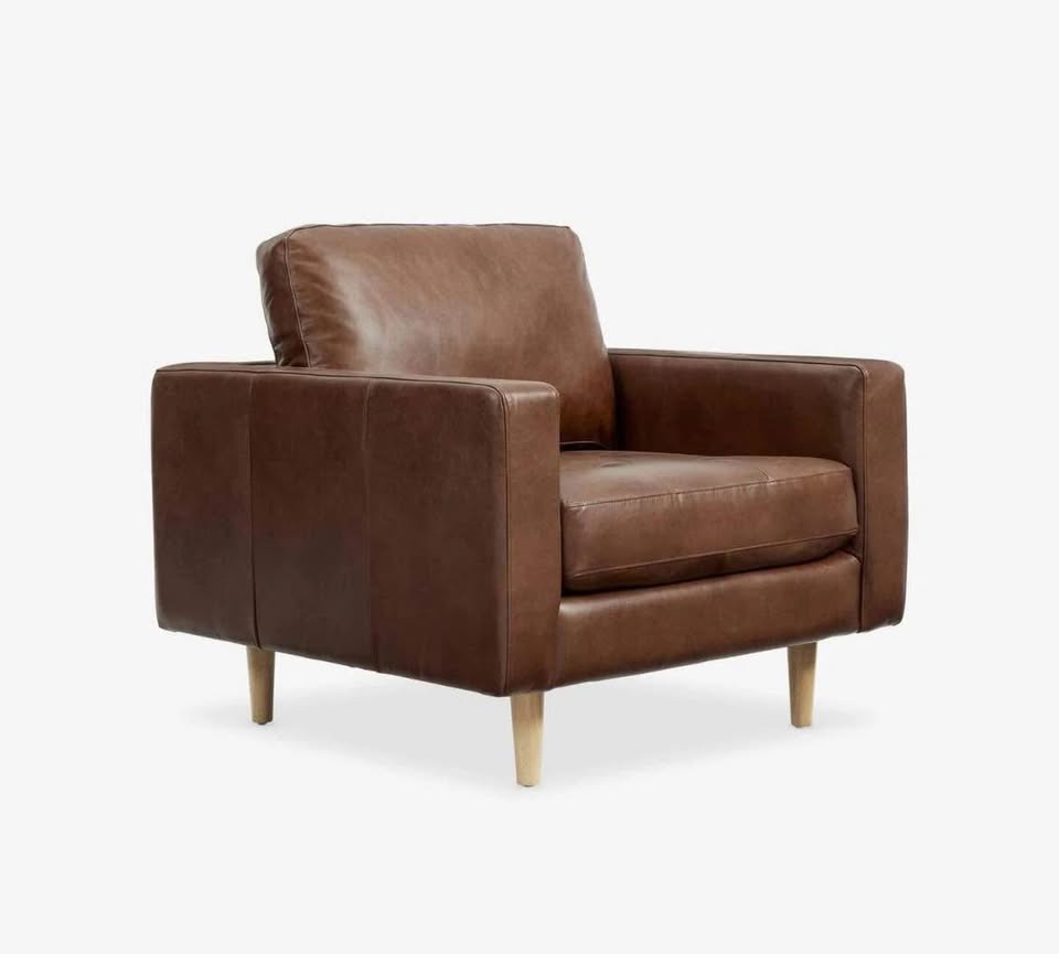 Brand New Cognac Hewitt Occasional Chair