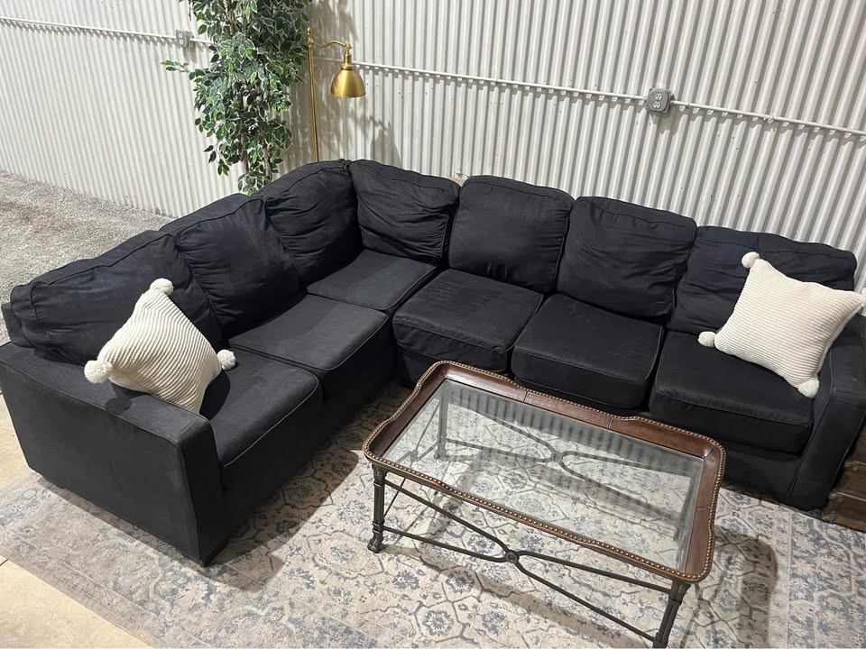 Ashley Furniture Dark Grey 3 Piece Sectional