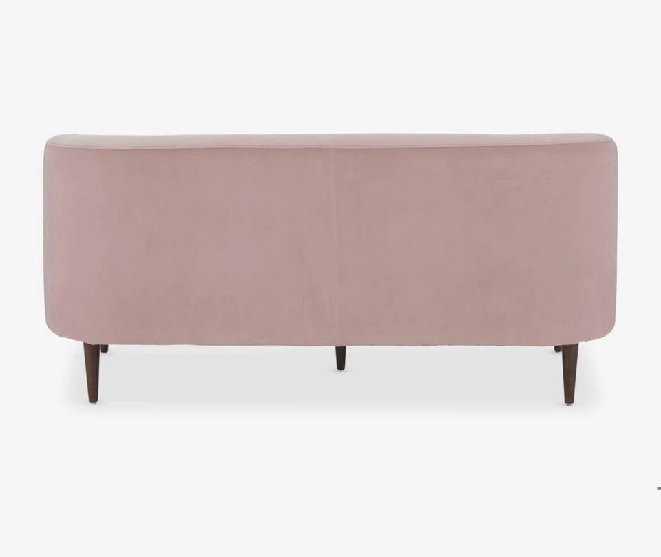Brand New Pink Velvet Sofa Loveseat