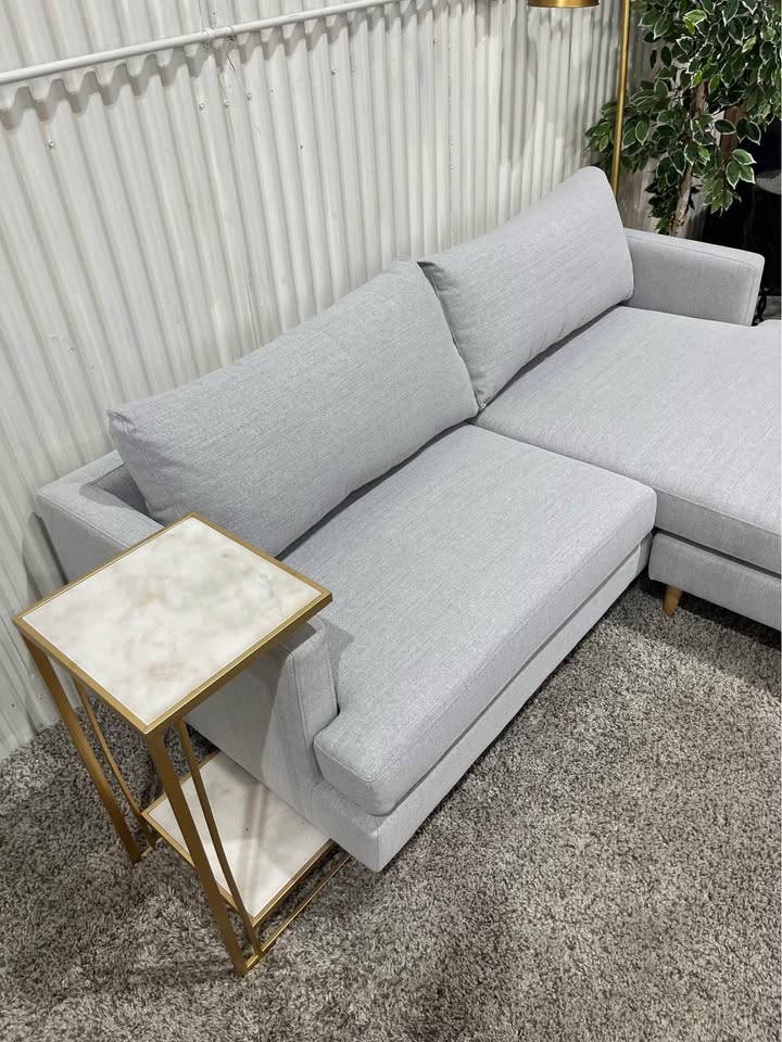 Brand New Grey Sectional Sofa Couch Reversible Chaise Lounge