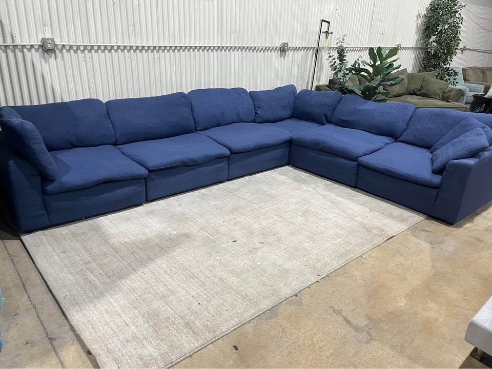 Modular Blue XL Washable Sofa