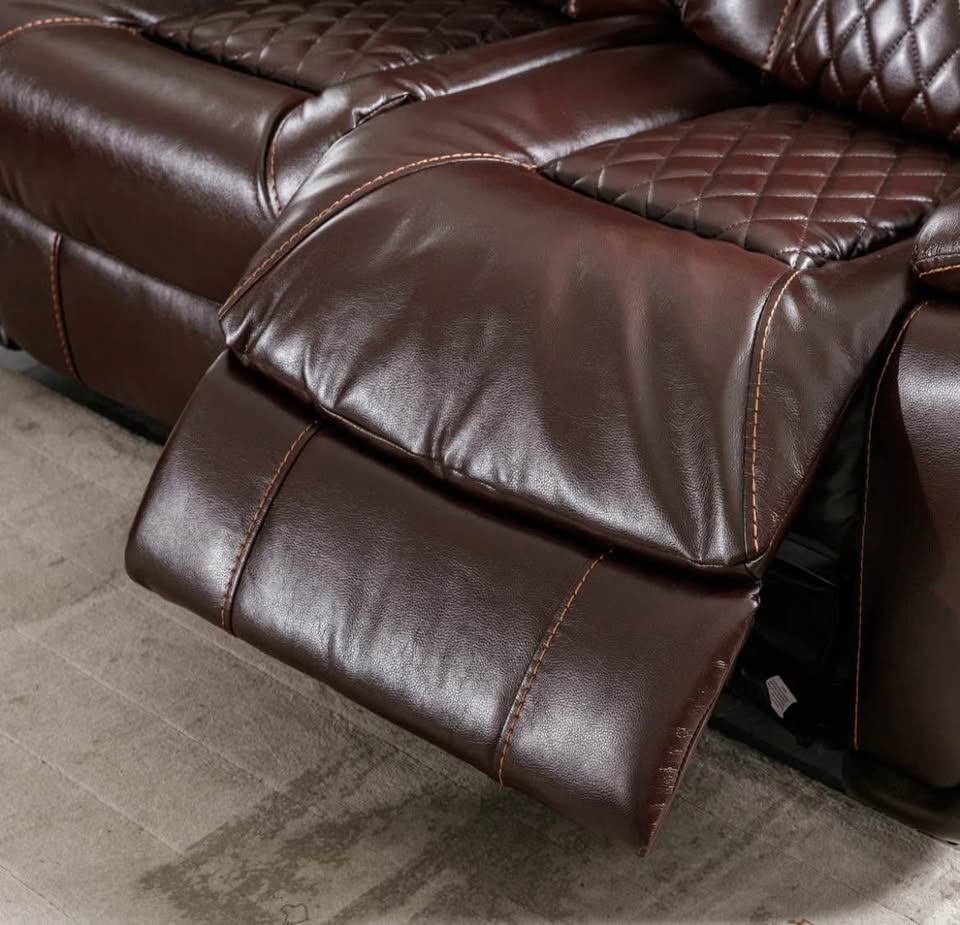 New Open Box 3 Piece Power Living Room Leather Recliner Set