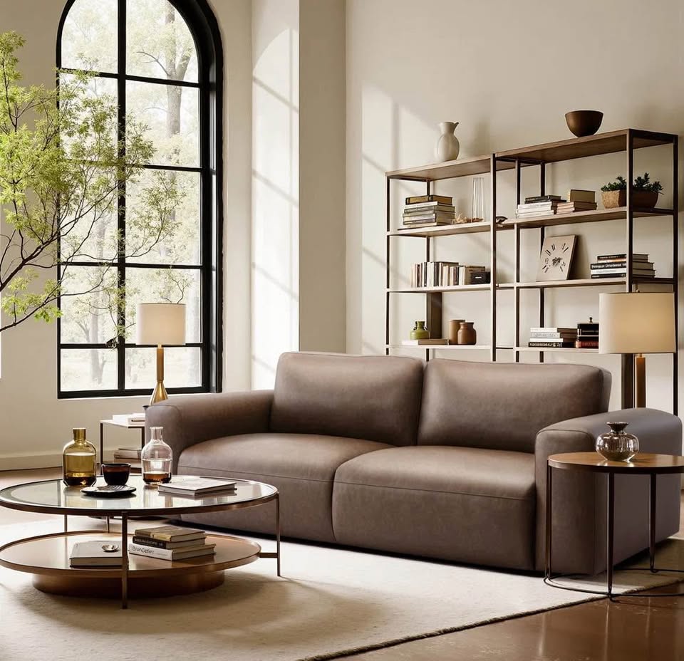 New Open Box Vegan Leather Sofa