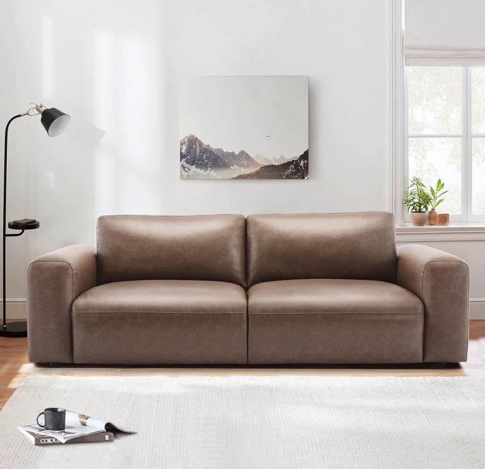 New Open Box Vegan Leather Sofa