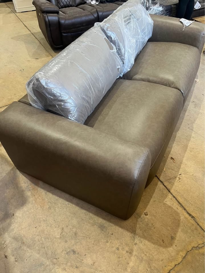 New Open Box Vegan Leather Sofa