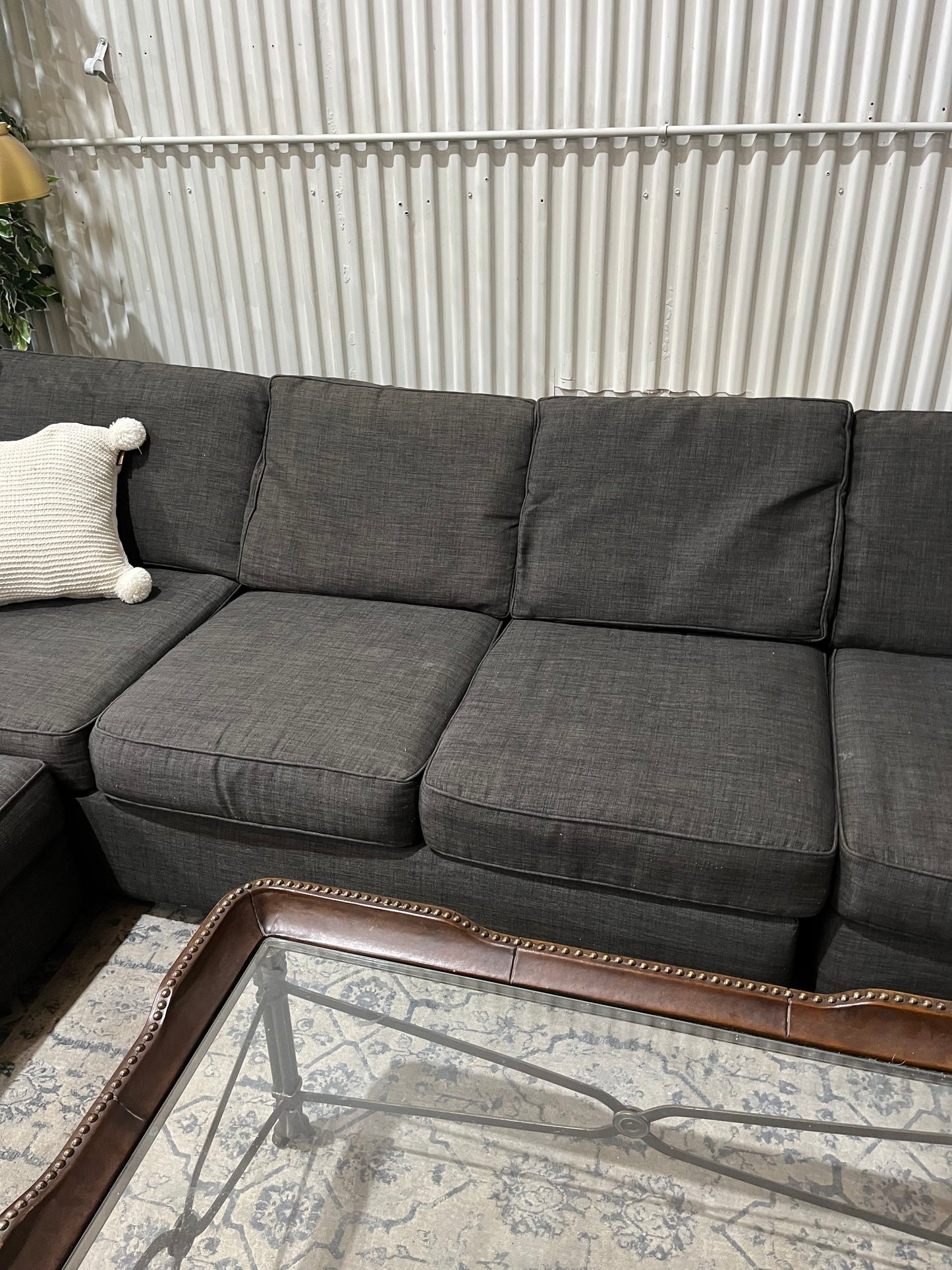 Corner Sectional Sofa Couch - 4pcs - Ottoman/Chaise - Walter E. Smithe Brand