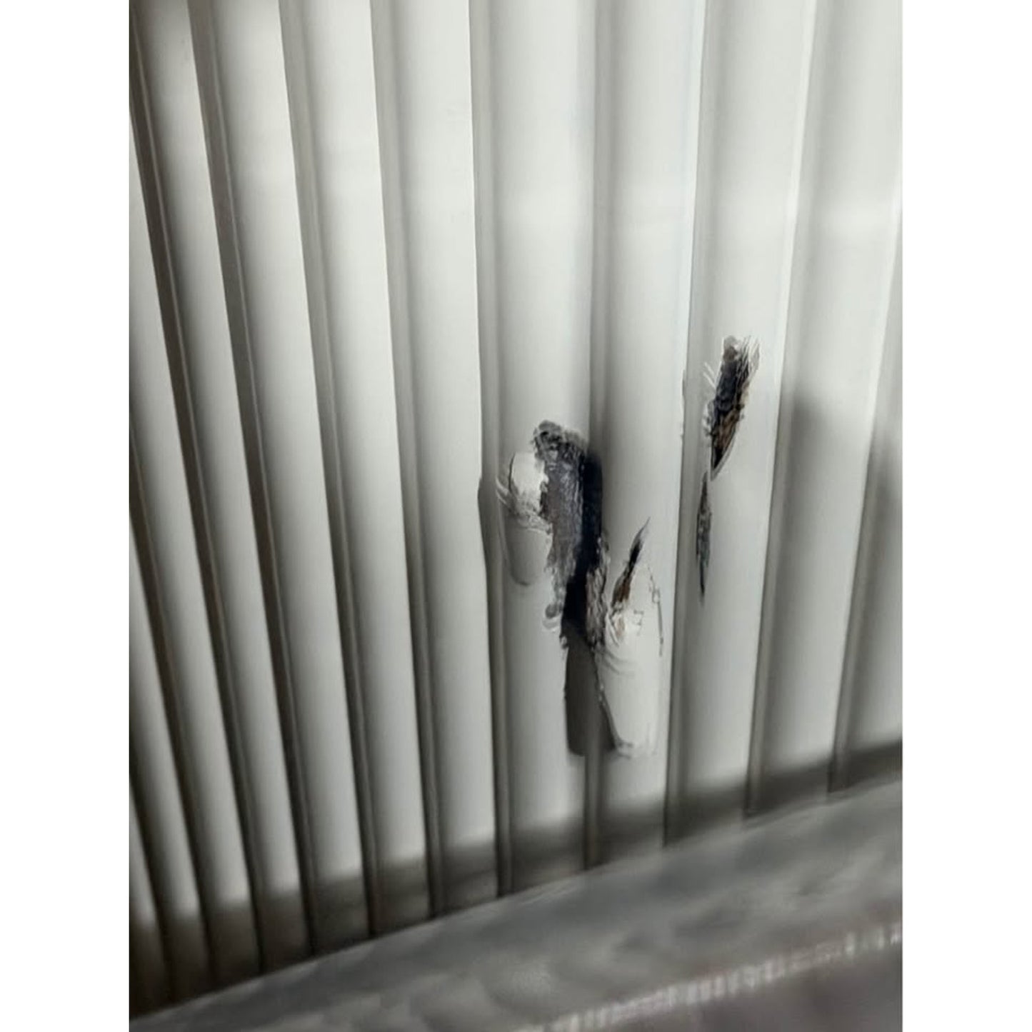 70” Stone Top Double Base Modern DiningTable for 6 - $1500 Retail - Blemish - Delivery Available