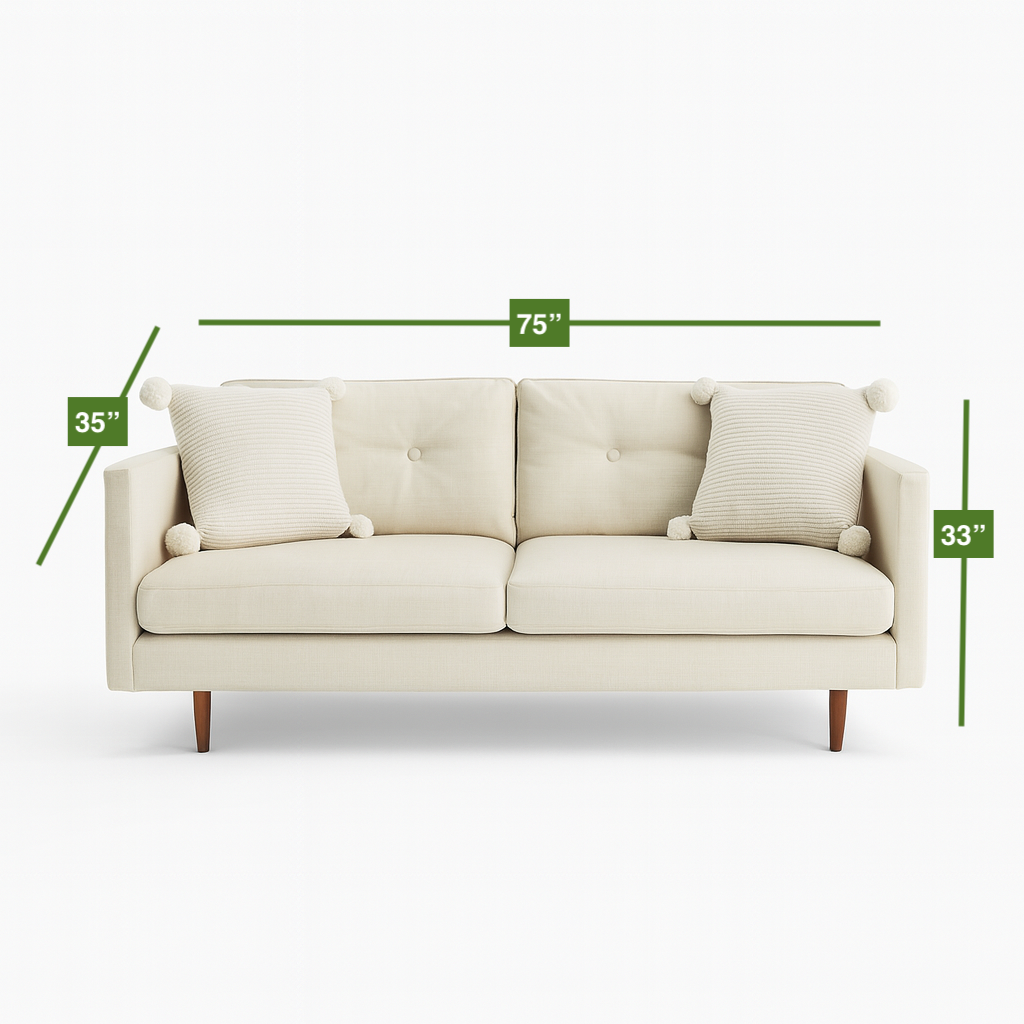 Article Sofa Two Seat Cream / Beige