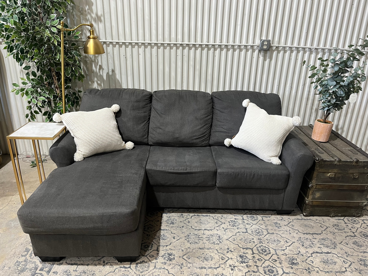 Sectional Sofa Couch - Reversible Chaise - Ashley Furniture Brand