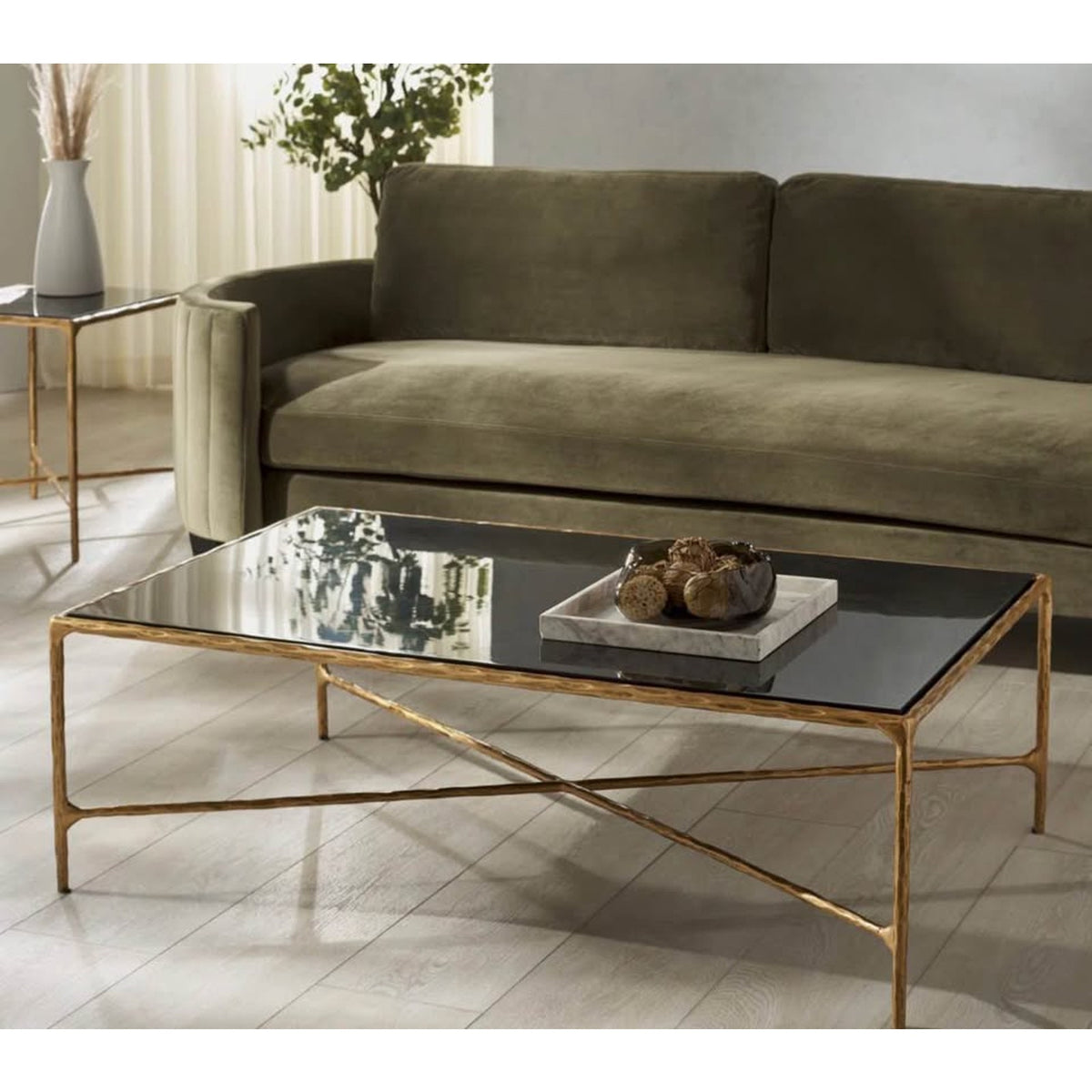 New Coffee Table Iron Base Marble Top $1199 Retail “open box” Joss & Main Delivery Available
