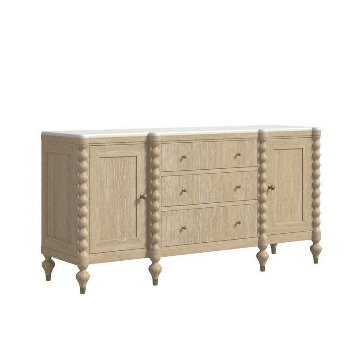 New 72” Marble-Top Credenza / Sideboard – $2,675 Retail – Delivery Available
