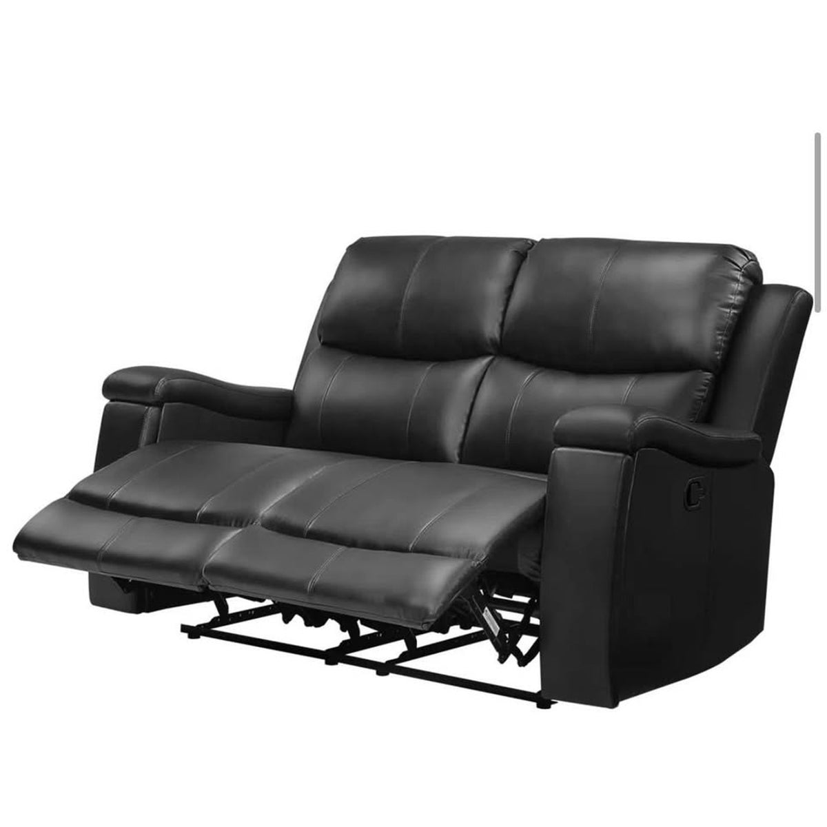 NEW IN BOX Latitude Run 61” Double Reclining Loveseat – Black – Retail $859 Delivery Available