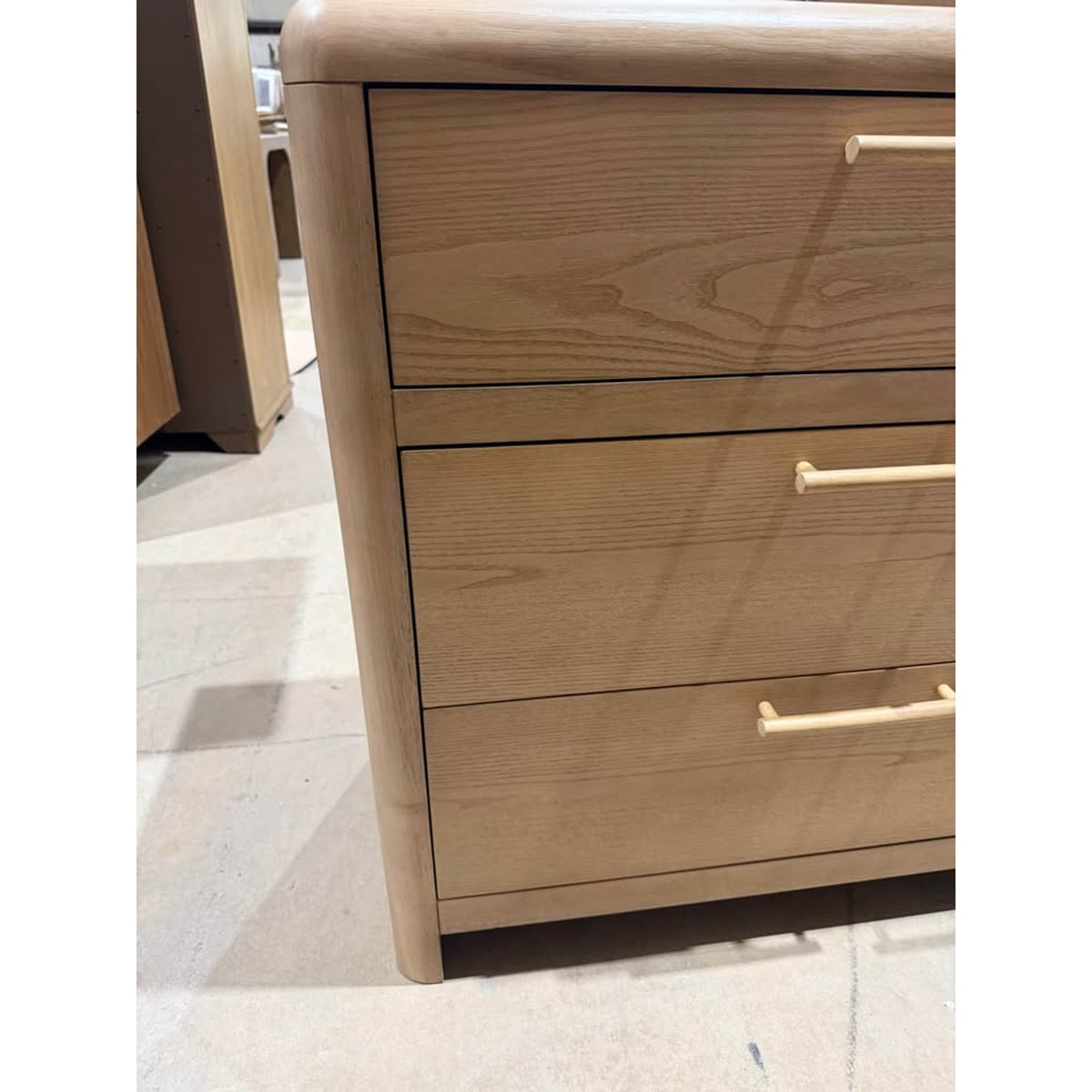 New Modern Light Oak 68” 6-Drawer Dresser - New Open Box - Delivery Available