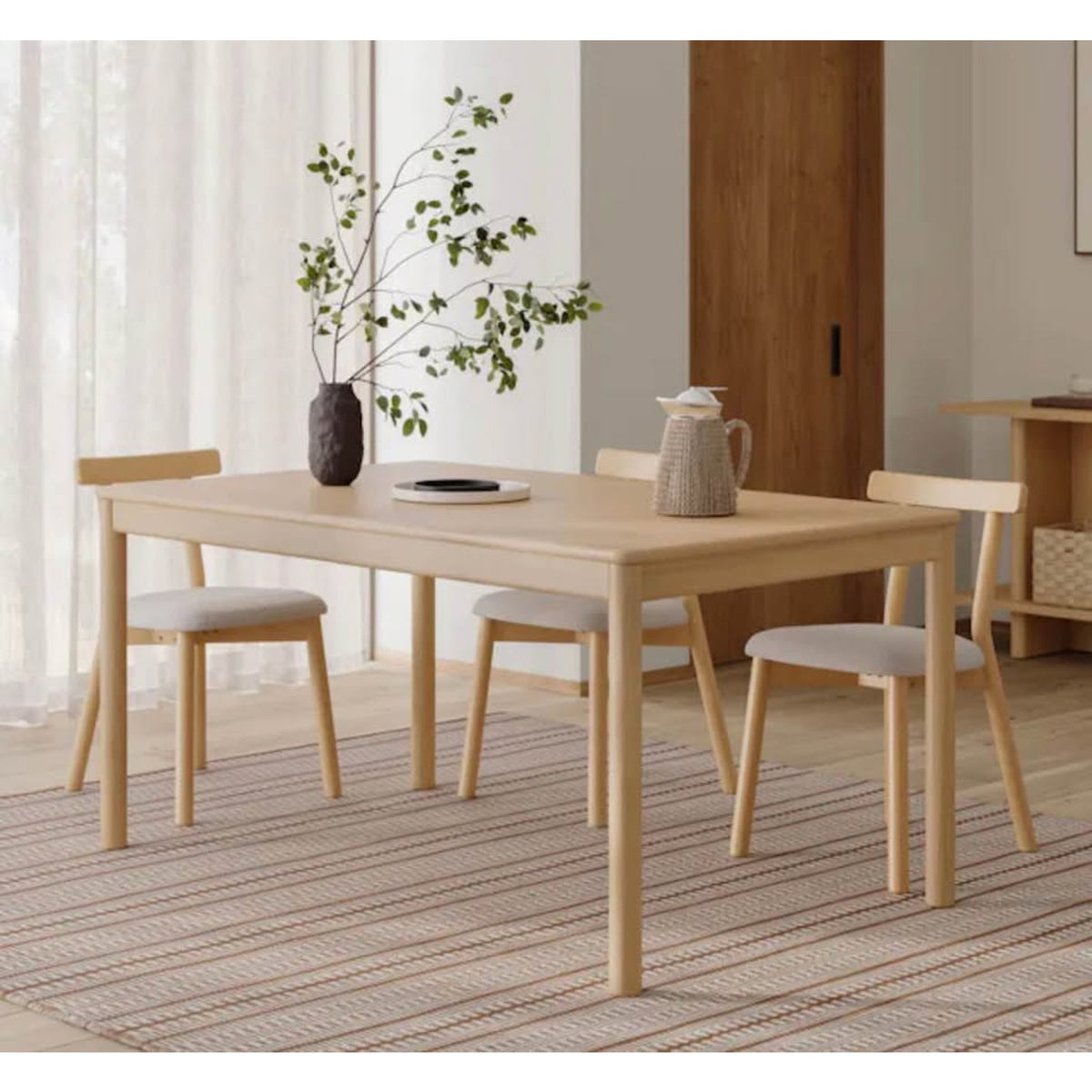 Article Heidi 62”–82.75” Extendable Dining Table – White Oak Open Box $900 Retail Delivery Available