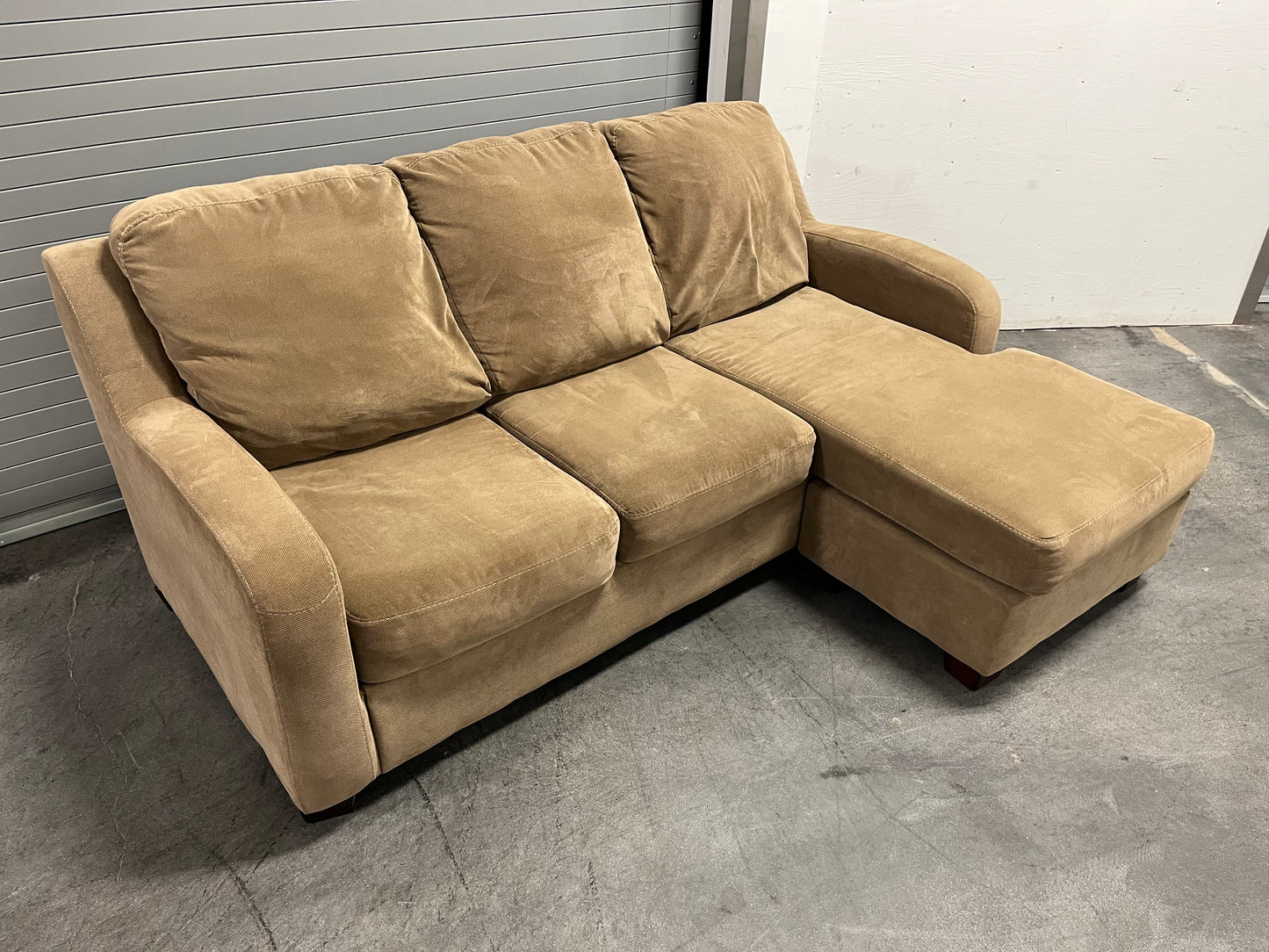 Corner Sectional Sofa Couch - Ashley Furniture - Reversible Chaise - Light Brown Delivery Available