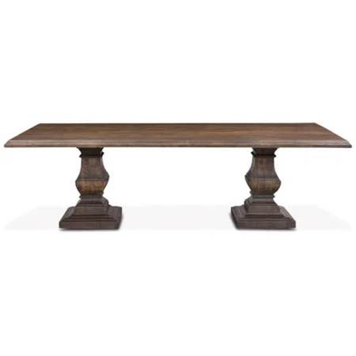 84” Solid Wood Double Pedestal Dining Table | Home Trends Design $3k Retail - Delivery Available