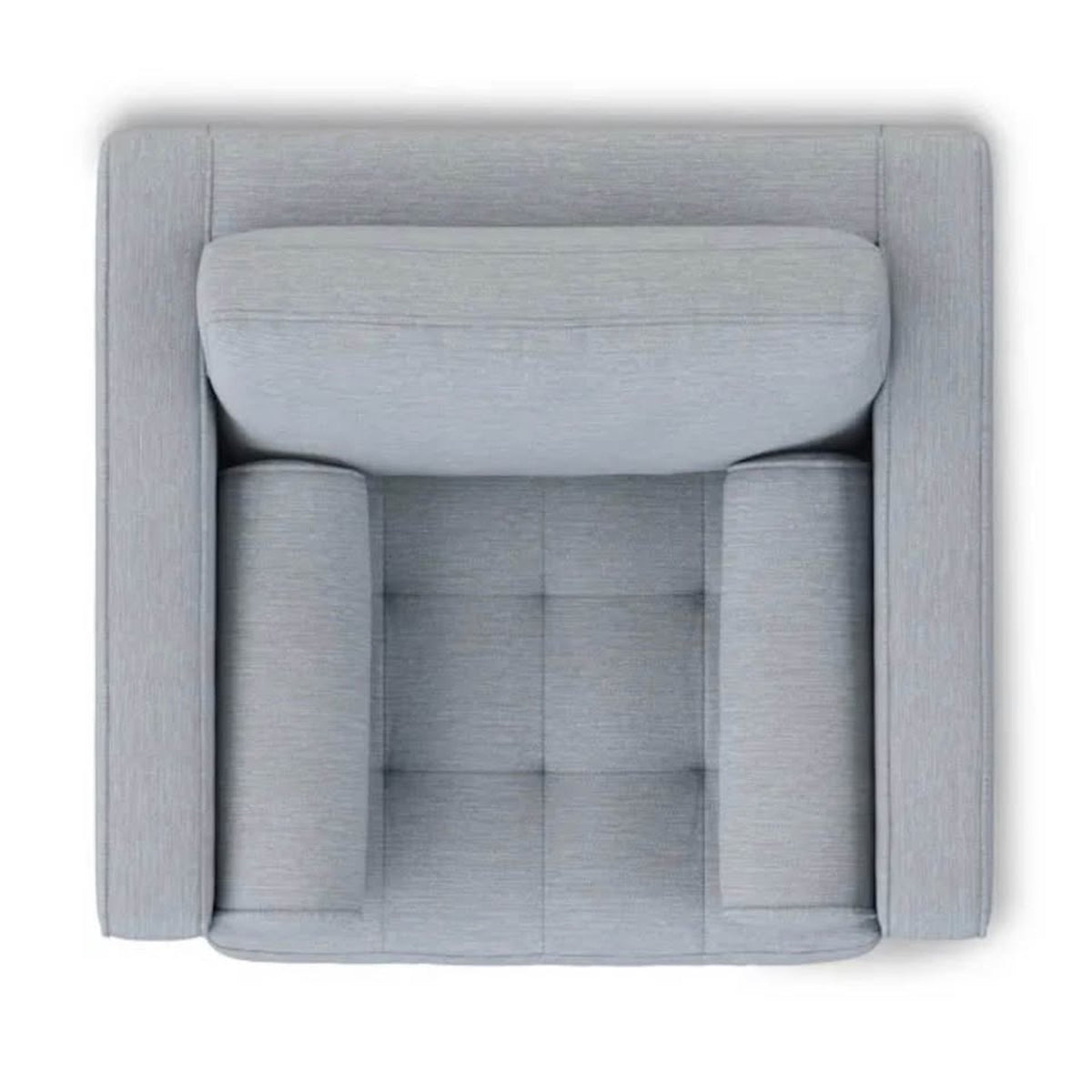 Article Sven Tufted Lounge Chair – Silver Light Blue Open Box $1099 Retail - Delivery Available