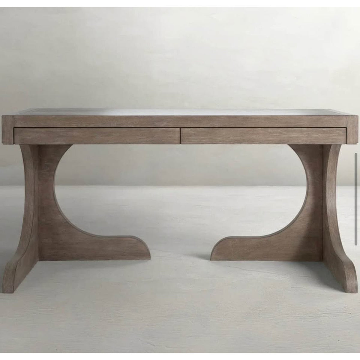 New Gabby Carmen 60” Designer Desk – $2,399 Retail – Brushed Gray - Delivery Available