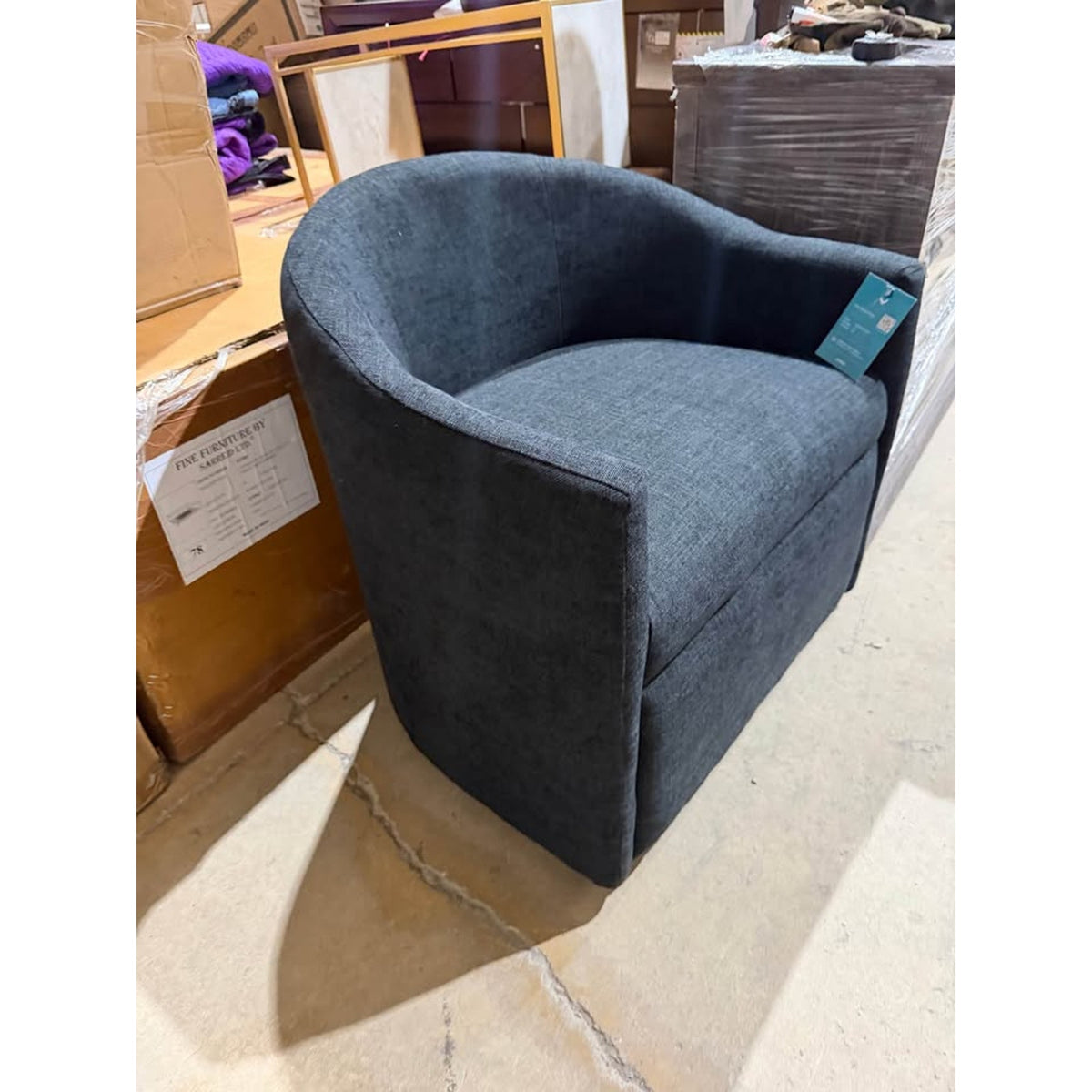 Joybird Jolie Swivel Chair | New Open Box | Designer Accent Chair $1500+ Retail  Delivery Available