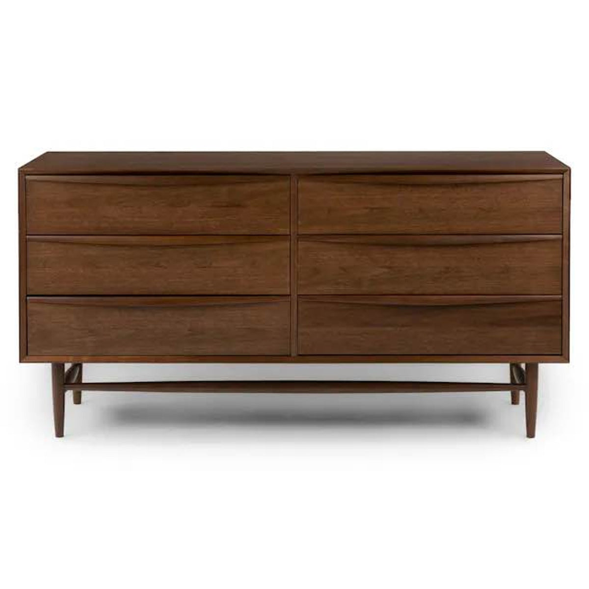 New Article 6-Drawer Dresser – Lenia Walnut – $1,299 Retail – Open Box – Delivery Available