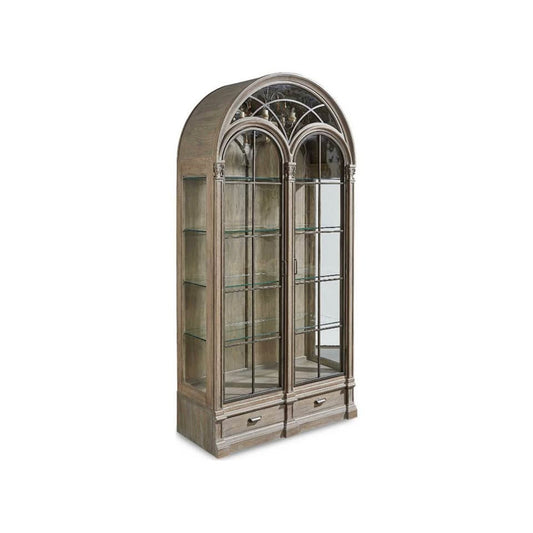 New (2) $6500+ Retail - A.R.T. Furniture Arch Gwynn Elm Wood Parch Curio Display Cabinet Delivery