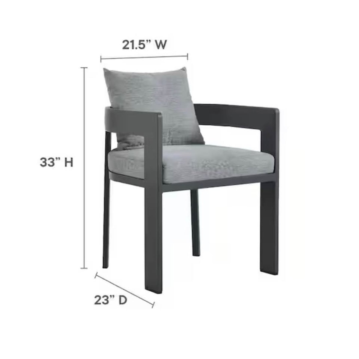 Modway Tahoe 9-Piece Outdoor Aluminum Dining Set for 8 | New Open Box | Delivery Available