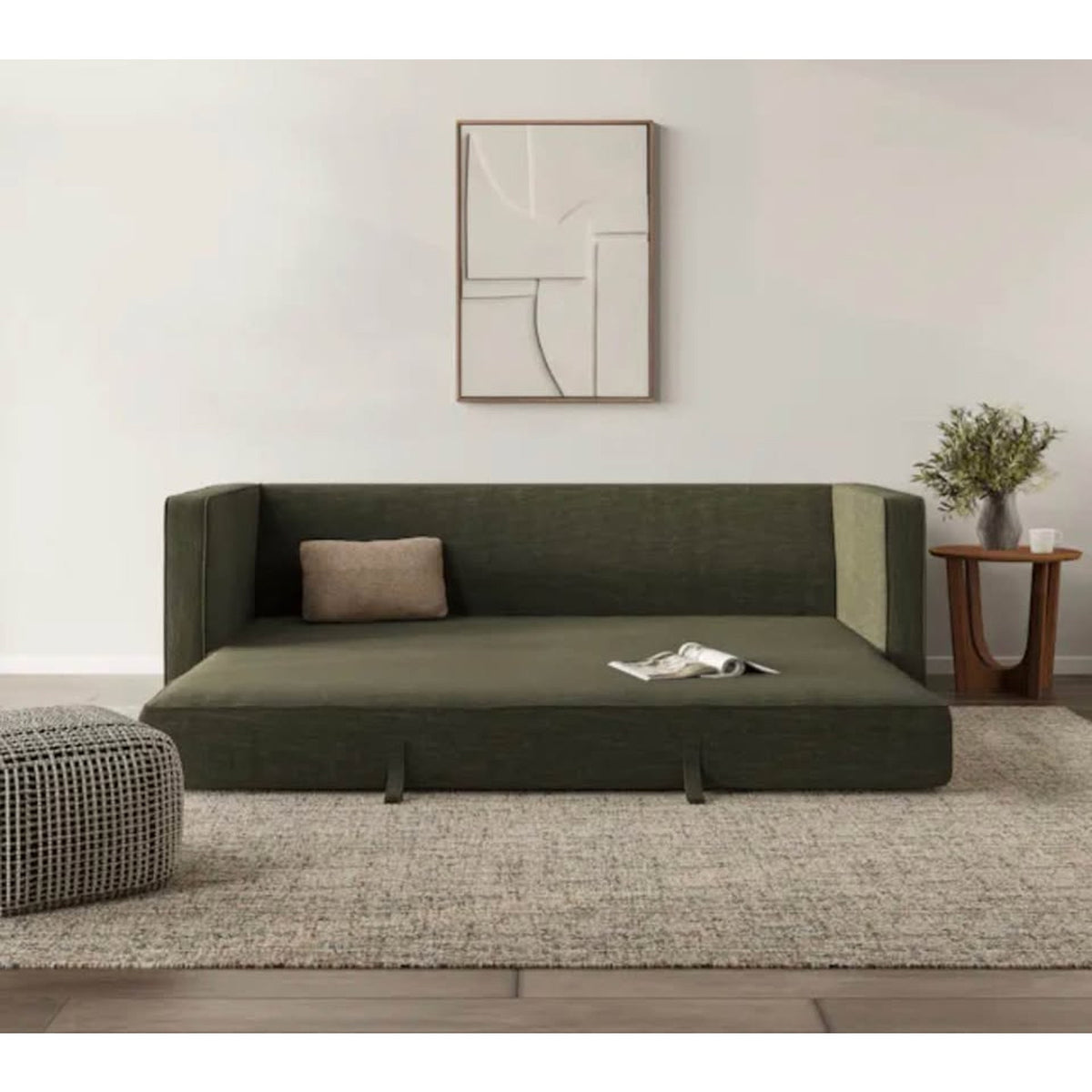 New Article Sven 88” Tufted Sofa Bed – Fir Green Open Box Retail $1599+ Delivery Available