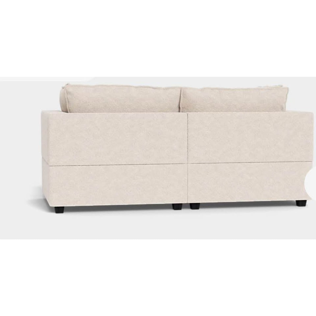 Albany Park Kova Pillow Cushion Sofa + Ottoman | Alabaster Performance Bouclé | 86” Delivery Avail