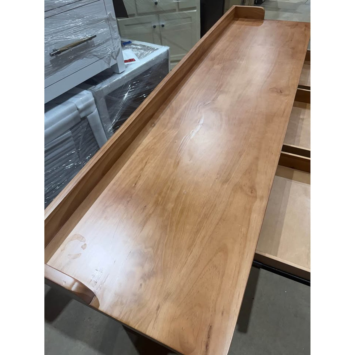 New Groove Interior Solid Wood 3-Drawer Desk – Open Box – Delivery Available