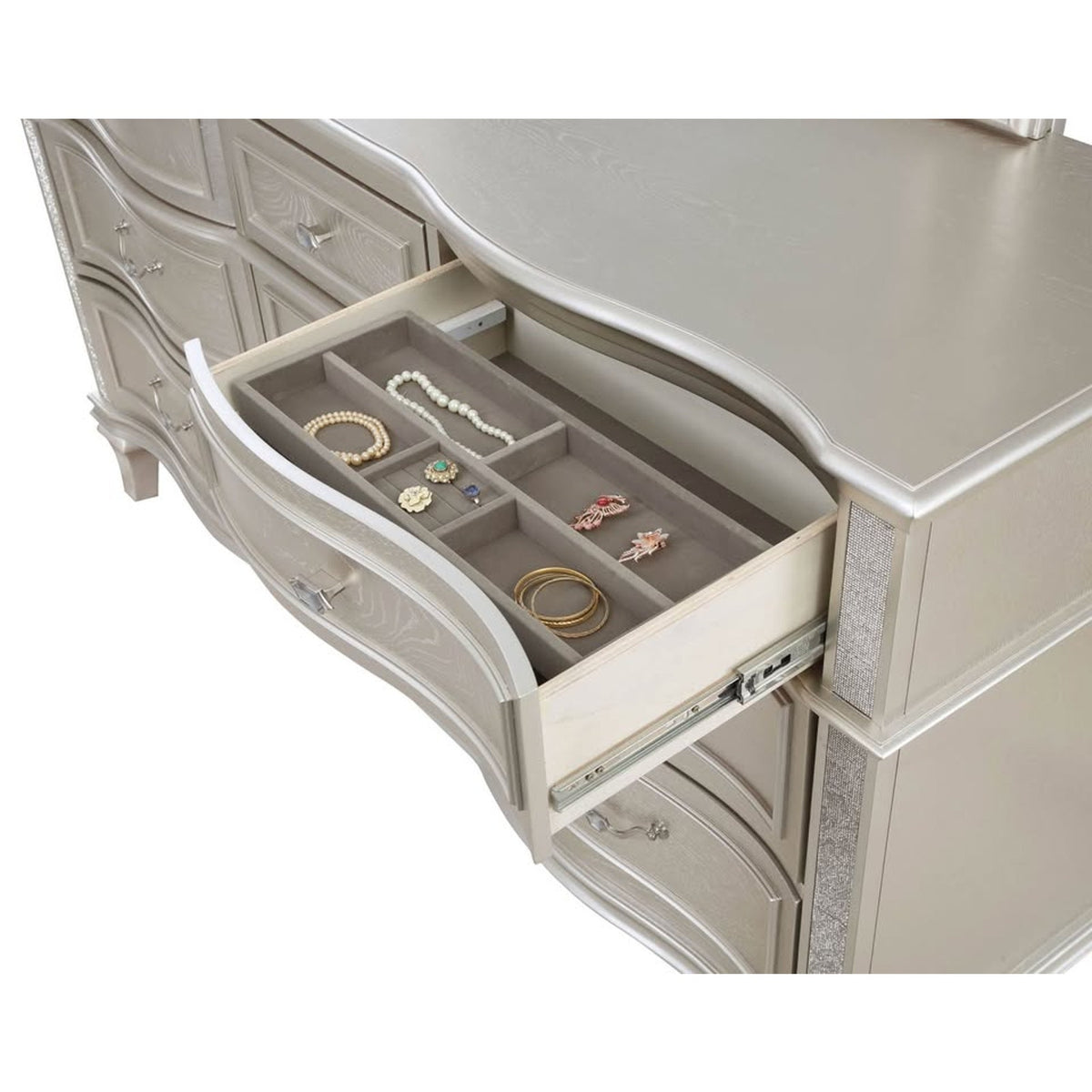 NEW OPEN BOX | Coaster Evangeline 9-Drawer Dresser – Silver Oak | RETAIL $1,790 | DELIVERY AVAILABLE