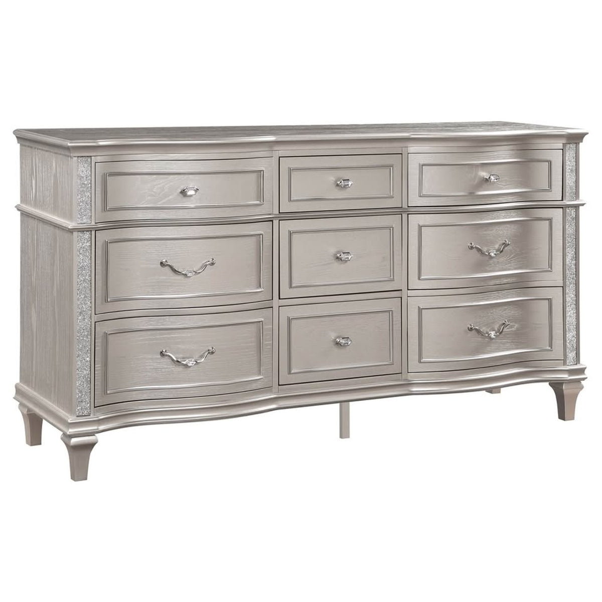 NEW OPEN BOX | Coaster Evangeline 9-Drawer Dresser – Silver Oak | RETAIL $1,790 | DELIVERY AVAILABLE