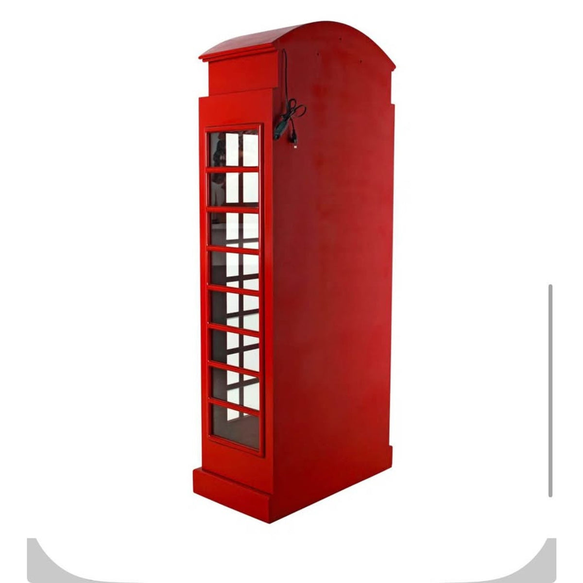 New British Telephone Booth Display Cabinet – $3,379 Retail “open box” Design Toscano Delivery Avail
