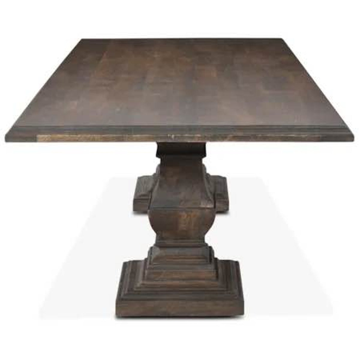 84” Solid Wood Double Pedestal Dining Table | Home Trends Design $3k Retail - Delivery Available