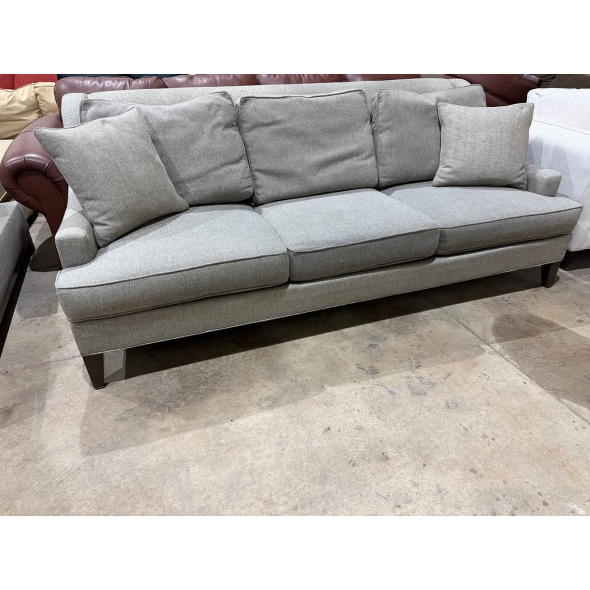 Ethan Allen Sofa Couch - 85” - Gray - Comfy & Cleaned - $2,800 - Delivery Available