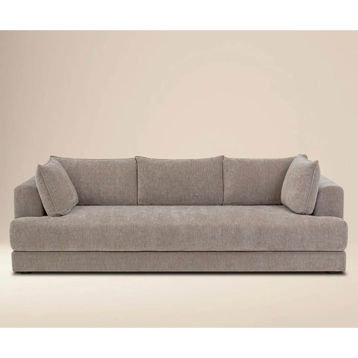 Beautiful New Poly & Bark 99” Sofa – $1,874 Retail – Taupe Fabric - Open Box – Delivery Available