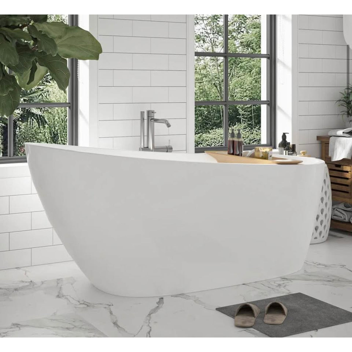 Vanity Art Cora 67” Freestanding Soaking Tub – $1,249 Retail – Delivery Available