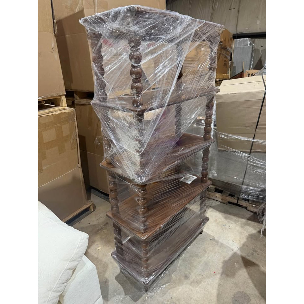 Birch Lane Isabel Solid Wood Spindle Étagère / Bookcase New Open Box $2299 Retail - Delivery Avail