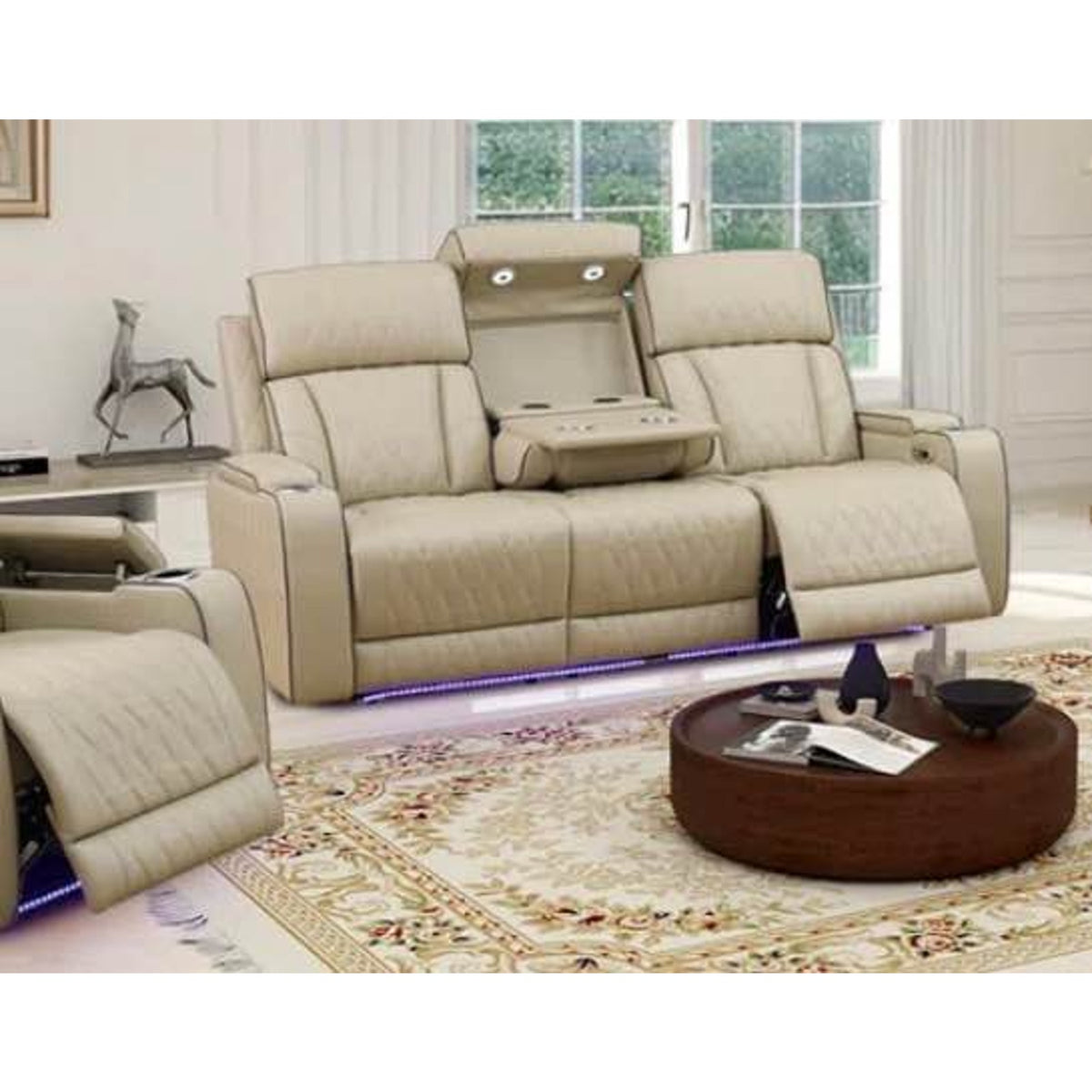 Latitude Run Kruze 82” Power Reclining Sofa | Faux Leather | New Open Box - Delivery Available