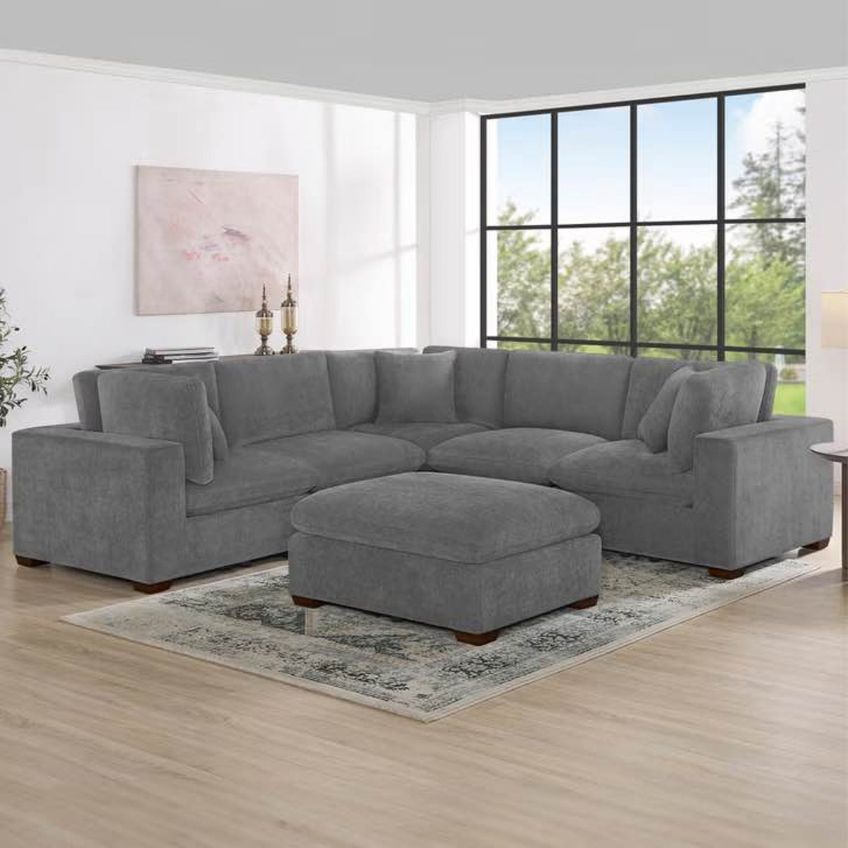 NEW Open Box Costco Thomasville 6-Piece Modular Sectional | Dark Gray | $1999 Delivery Available