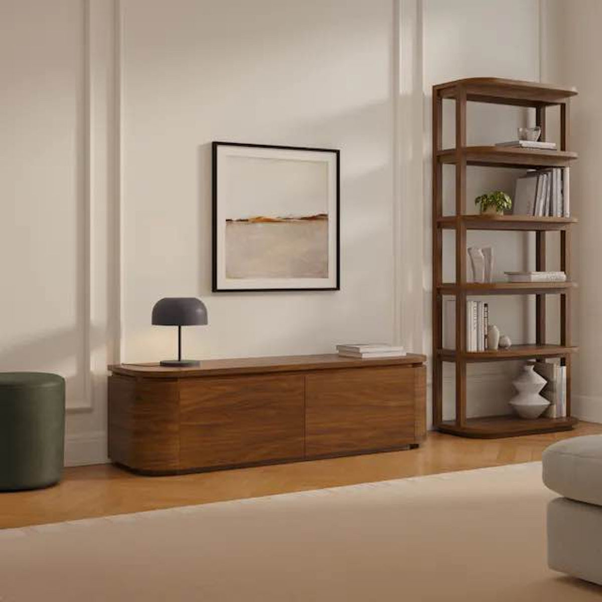 Article Maren 63” Low Media Unit – Walnut New Open Box - $900 Retail - Delivery Available