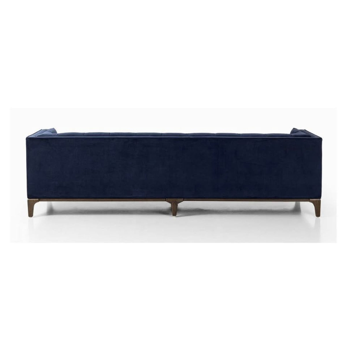 Four Hands Dylan 91” Tufted Tuxedo Sofa in Sapphire Navy Velvet – $2099 Retail - Delivery Available