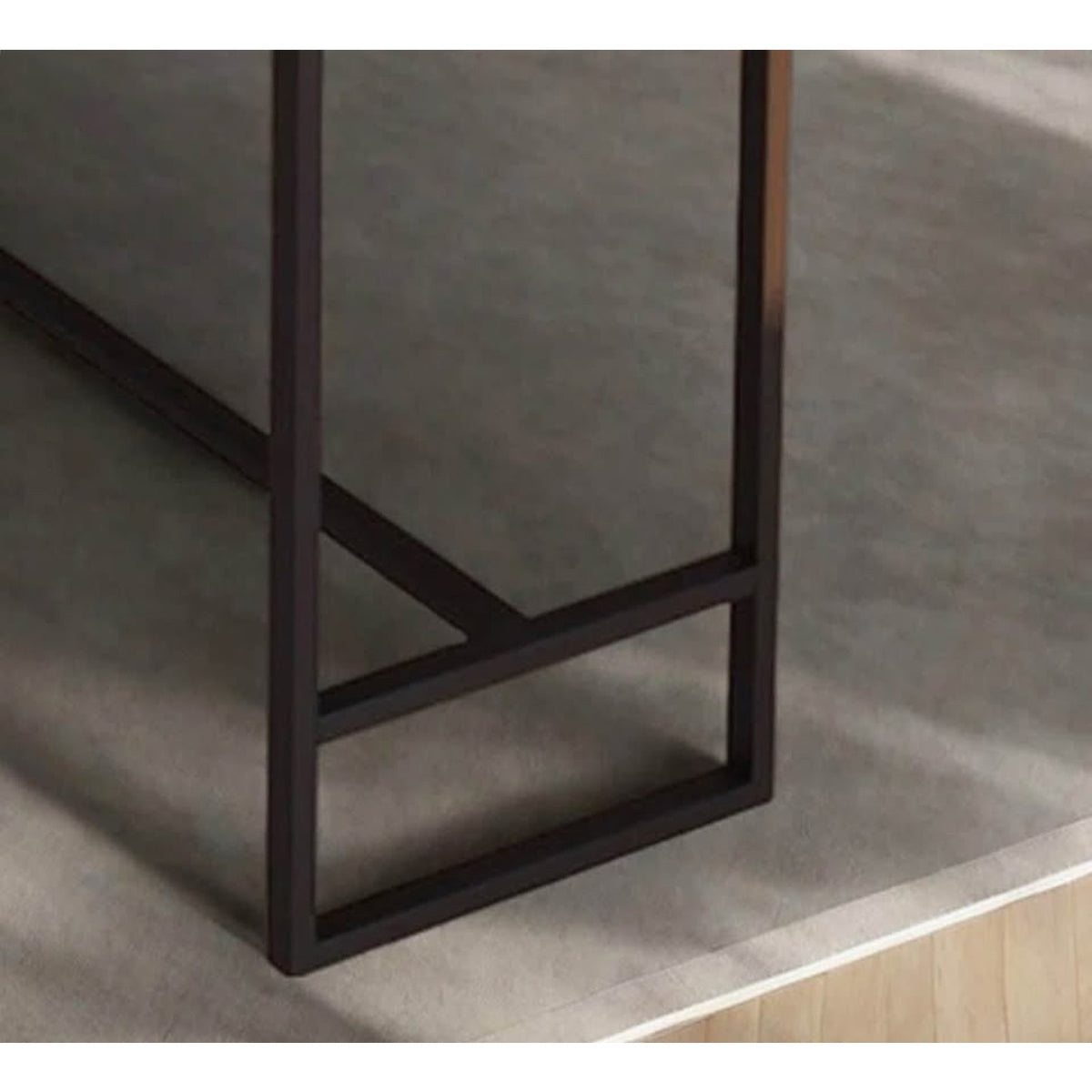 New Slate Bar Table 86” Black Metal Base & Gray Slate Top $1499 Retail “open box” Delivery Available