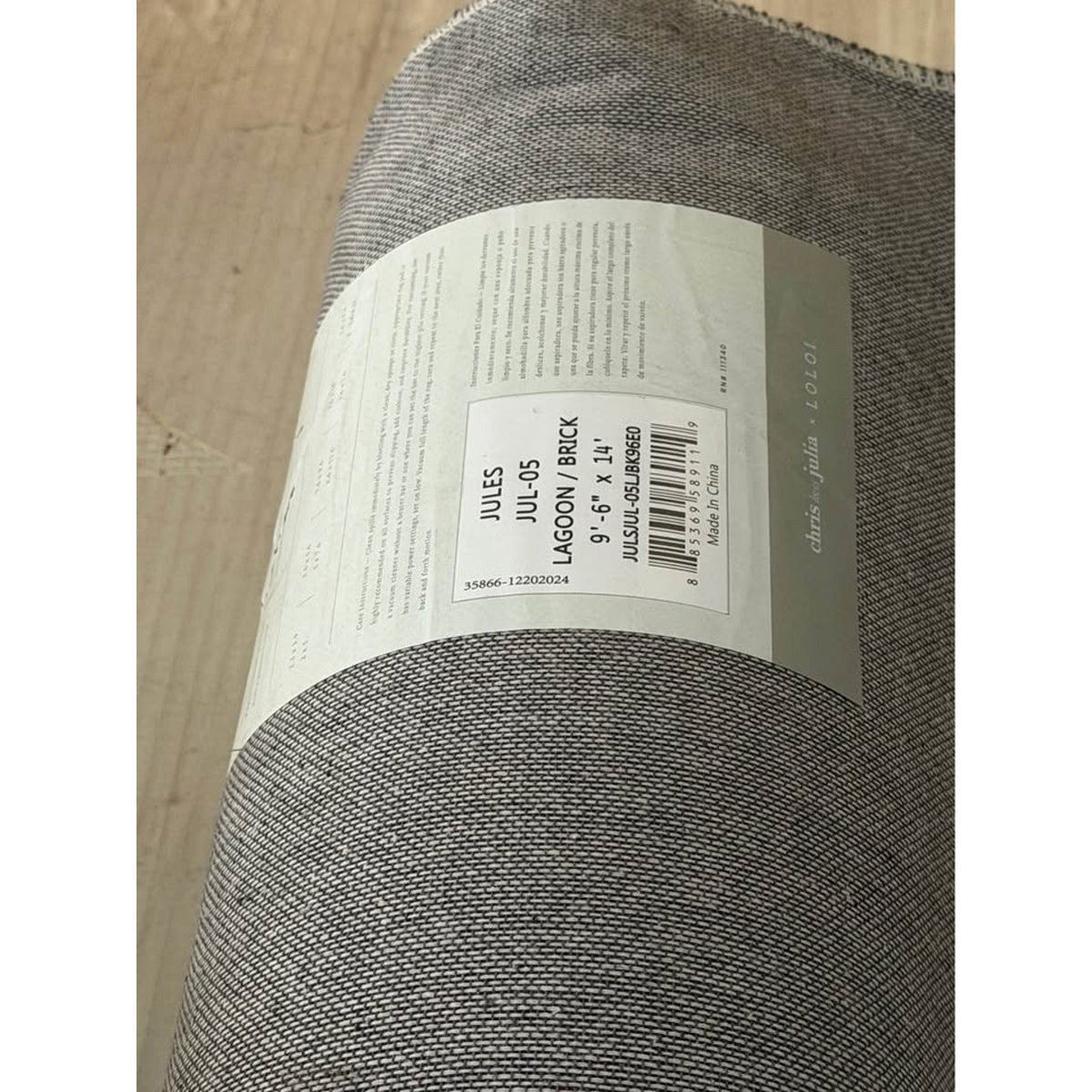 New Chris Loves Julia x Loloi Jules 9’6” × 14’ Area Rug – New Open Box - Delivery Available