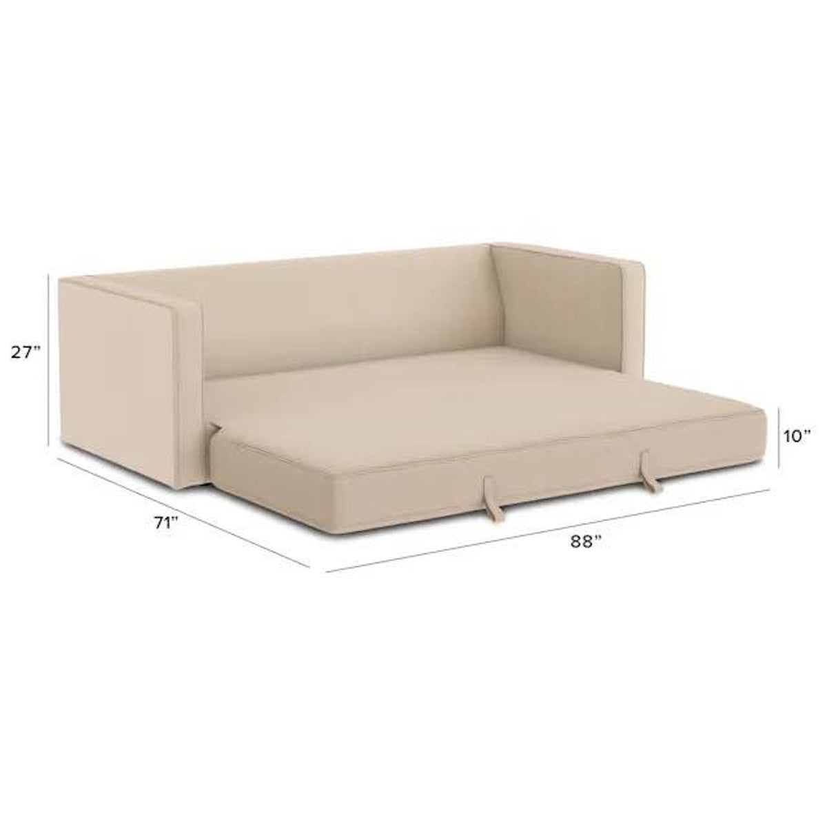 New Article Sven 88” Tufted Sofa Bed – Ratine Buff – $1,599 Retail – Open Box - Delivery Available