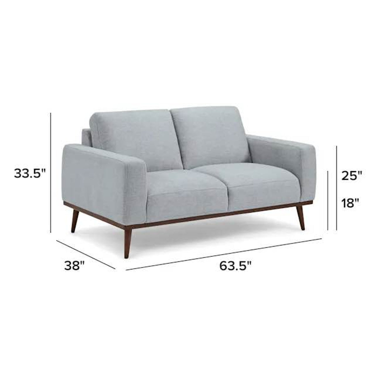 Article Rhett 63.5” Loveseat – Harbor Gray | $799 Retail | Open Box | Delivery Avail