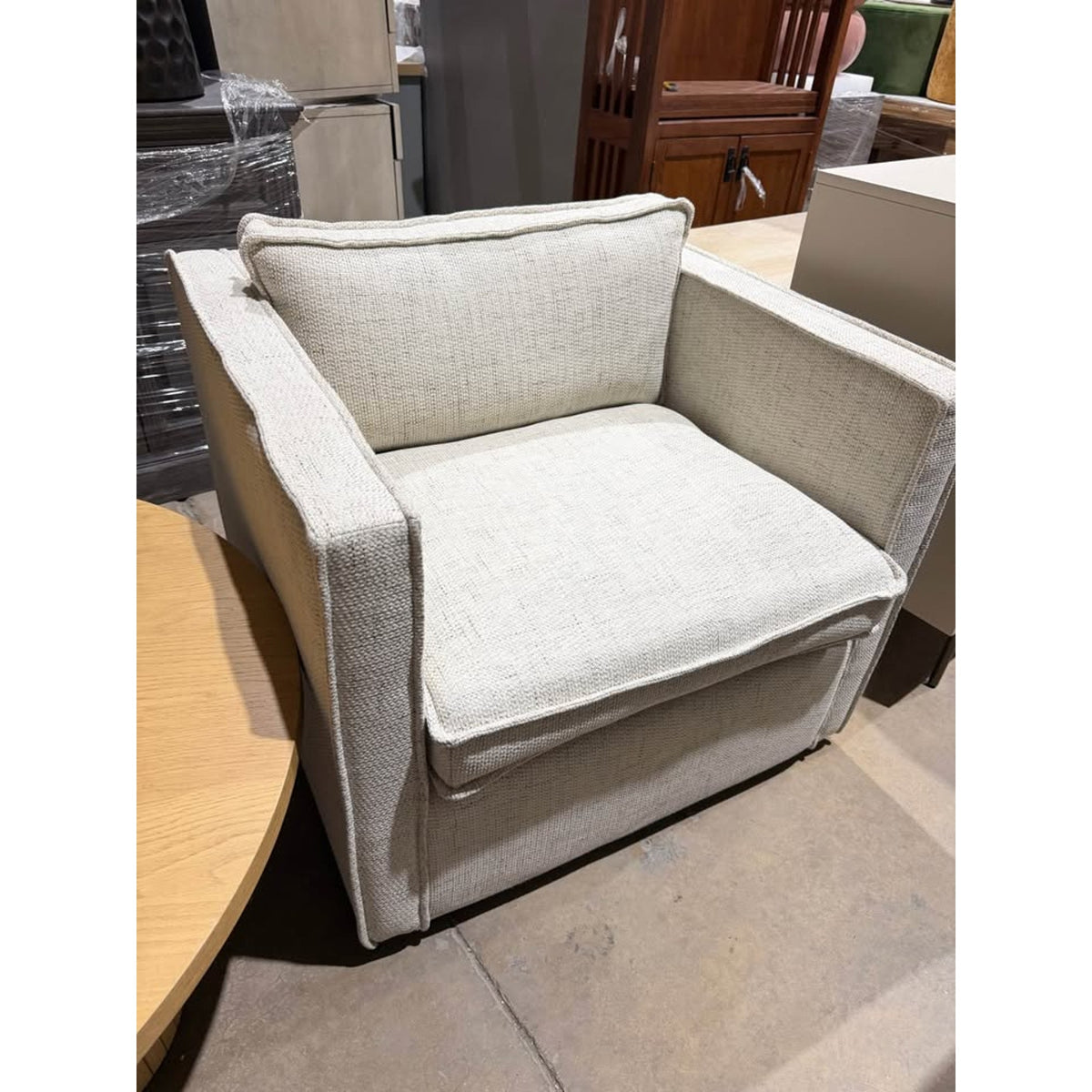 Joybird Chase Swivel Chair | Resource Oat | New Open Box | Retail $1,899+ Delivery Available