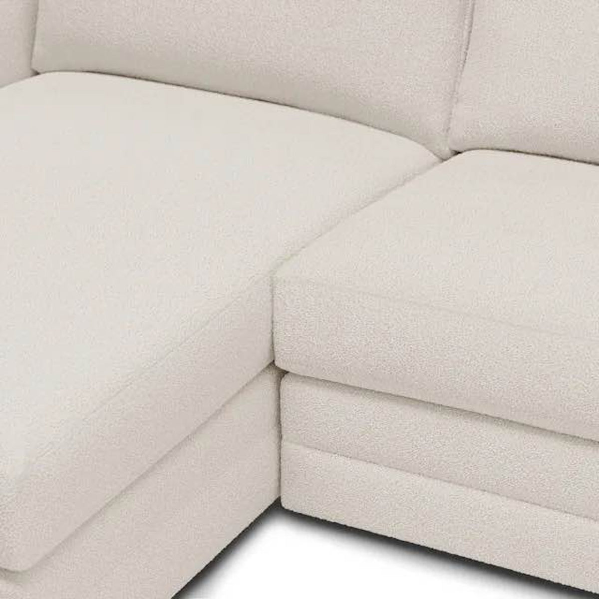 Article Riley 118.5” Ivory Wool Bouclé Sectional – $3,049 Retail – Delivery Available