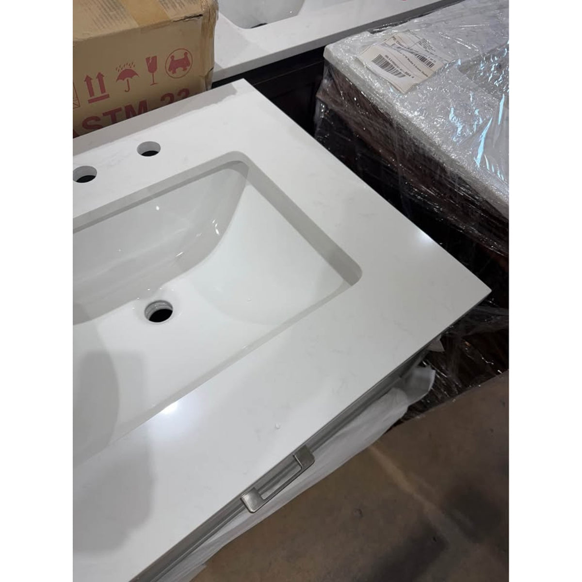 60” Gray Double-Sink Bathroom Vanity – Approx. $1,700 Retail – Delivery Available